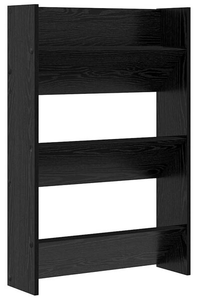 Cipőszekrény 2 pcs Fekete tölgy 60 x 18 x 90 cm Faanyag