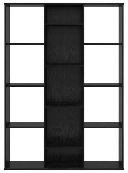 Szobaelválasztó polcokkal Musta tammi 100 x 24 x 140 cm Faanyag