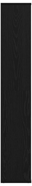 Szobaelválasztó polcokkal Musta tammi 100 x 24 x 140 cm Faanyag