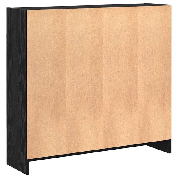 Könyvespolc Musta tammi 80 x 24 x 76 cm Faanyag