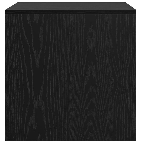 Dohányzóasztalok 3 pcs Musta tammi 45 x 45 x 45 cm Faanyag