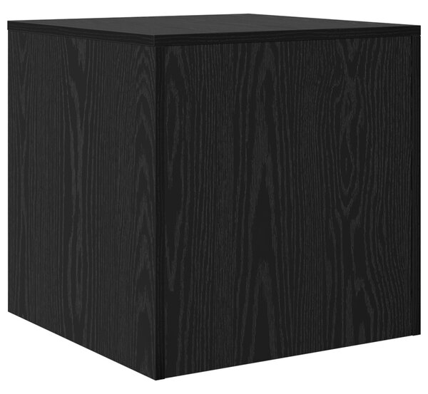 Dohányzóasztalok 3 pcs Musta tammi 45 x 45 x 45 cm Faanyag