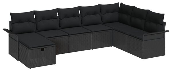 Kerti Kanapé Szett 8 db Poli rattan