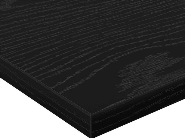 Polcos könyvespolc 4 pcs Fekete 40 x 30 x 1.5 cm Faanyag