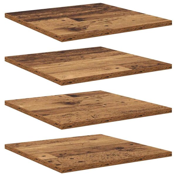 Polcos könyvespolc 3 szintes 4 db 40 x 40 x 1,5 cm Szerelt Fa