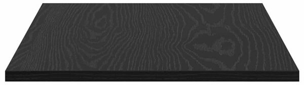 Polcos könyvespolc 4 pcs Fekete 60 x 40 x 1.5 cm Faanyag