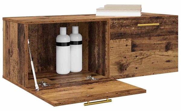 Fali Szekrény 100 x 36.5 x 35 cm Szerelt Fa Régi fa