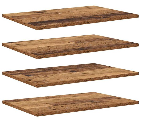 Polcos könyvespolc 4 pcs Barna 60 x 40 x 1.5 cm Faanyag