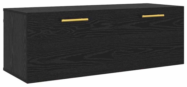 Fali Szekrény 100 x 36.5 x 35 cm Szerelt Fa Musta tammi
