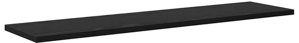 Polcos könyvespolc 4 pcs Fekete 80 x 20 x 1,5 cm Faanyag
