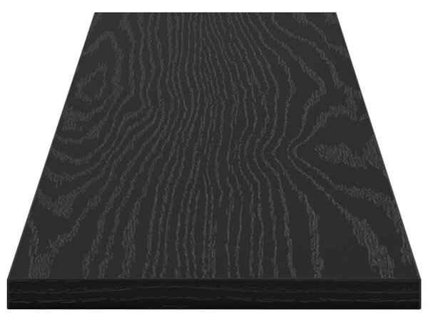 Polcos könyvespolc 4 pcs Fekete 80 x 20 x 1,5 cm Faanyag