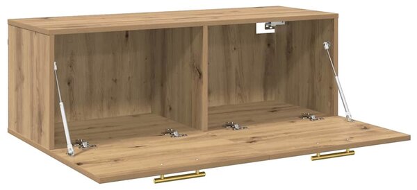 Fali Szekrény 100 x 36.5 x 35 cm Szerelt Fa kézműves tölgy