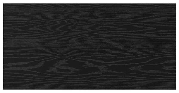 Polcos könyvespolc 4 pcs Fekete 80 x 40 x 1,5 cm Faanyag