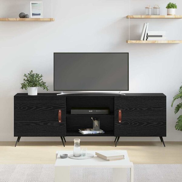 TV szekrény Musta tammi 150 x 30 x 50 cm Faanyag