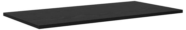 Polcos könyvespolc 4 pcs Fekete 80 x 40 x 1,5 cm Faanyag