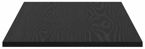 Polcos könyvespolc 4 pcs Fekete 80 x 40 x 1,5 cm Faanyag