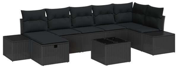 Kanapé Szett párnával 8 pcs polirattan