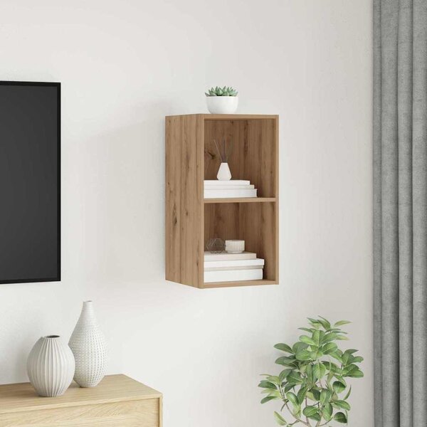 Fali TV szekrény kézműves tölgy 37 x 37 x 72 cm Faanyag