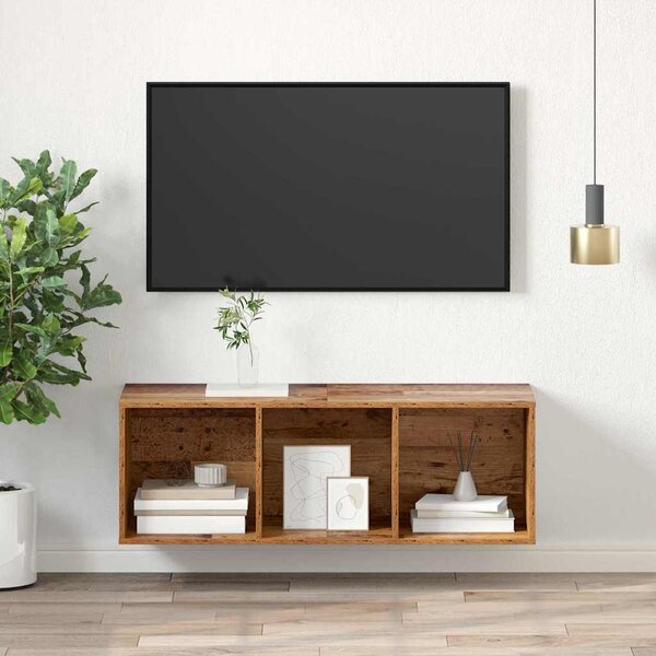 TV szekrény garnitúra Öreg fa 37 x 37 x 107 cm Faanyag