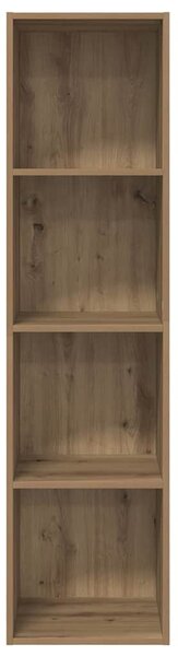Fali TV szekrény kézműves tölgy 37 x 37 x 142.5 cm Faanyag