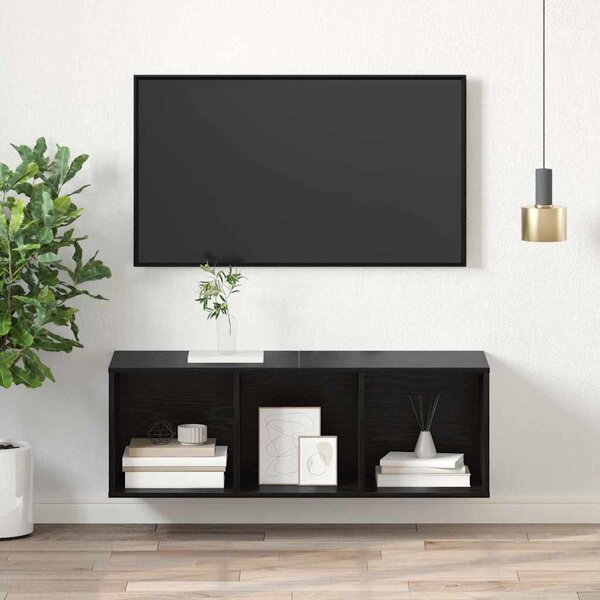 TV szekrény garnitúra Fekete tölgy 37 x 37 x 107 cm Faanyag