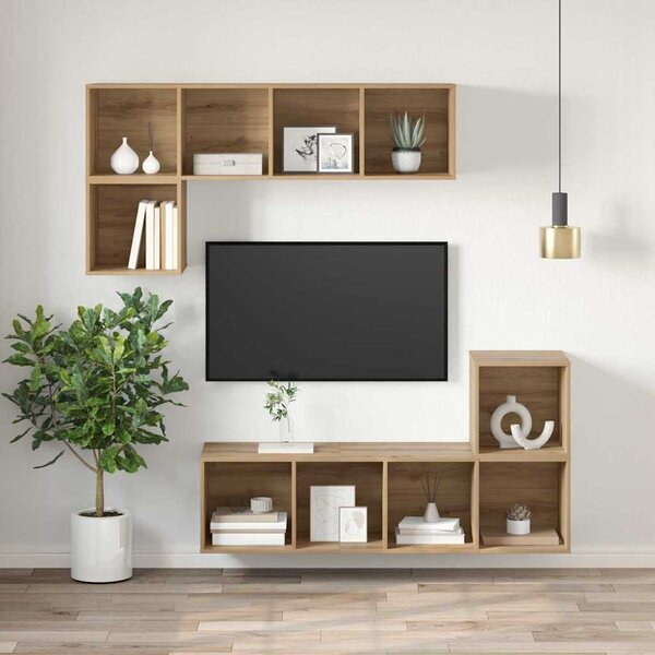 TV szekrény garnitúra Artisan tölgy 37 x 37 x 107 cm Faanyag
