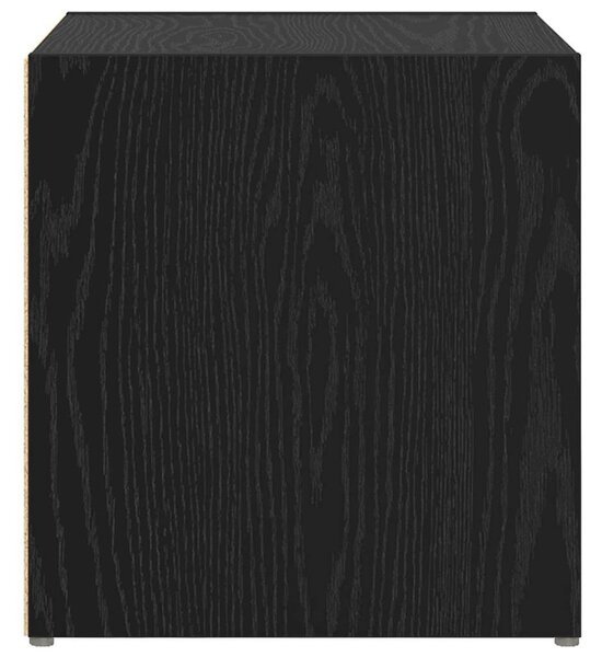 TV szekrény 2 pcs Fekete 37 x 35 x 37 cm Faanyag