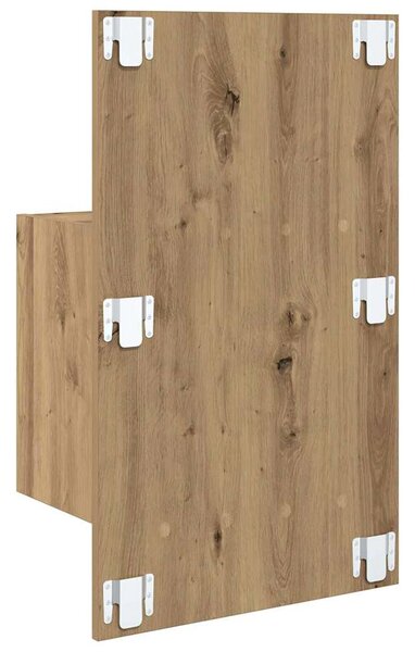 Éjjeliszekrény 2 db Artisan tölgy 50 x 32.5 x 80cm Szerelt Fa