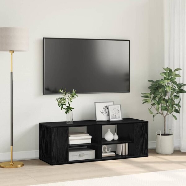 Fali TV szekrény Musta tammi 102 x 35 x 35 cm Faanyag