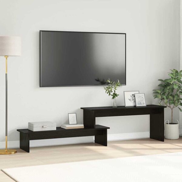 TV szekrény Musta tammi 180 x 30 x 43 cm Faanyag
