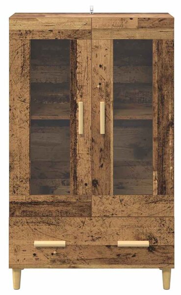 Magasfiú fiókkal Öreg fa 70 x 31 x 115 cm Faanyag