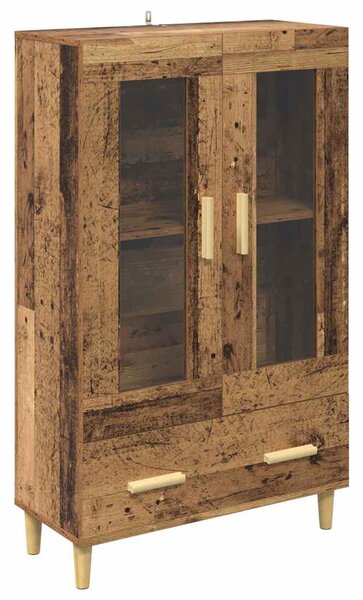 Magasfiú fiókkal Öreg fa 70 x 31 x 115 cm Faanyag