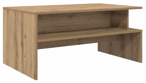 Dohányzóasztal kézműves tölgy 90 x 55 x 42.5 cm Faanyag
