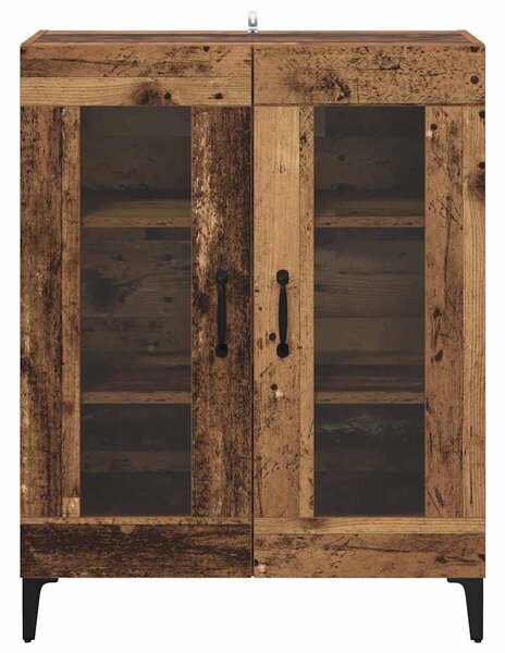 Széf Öreg fa 69,5 x 34 x 90 cm Műszaki fa és vas