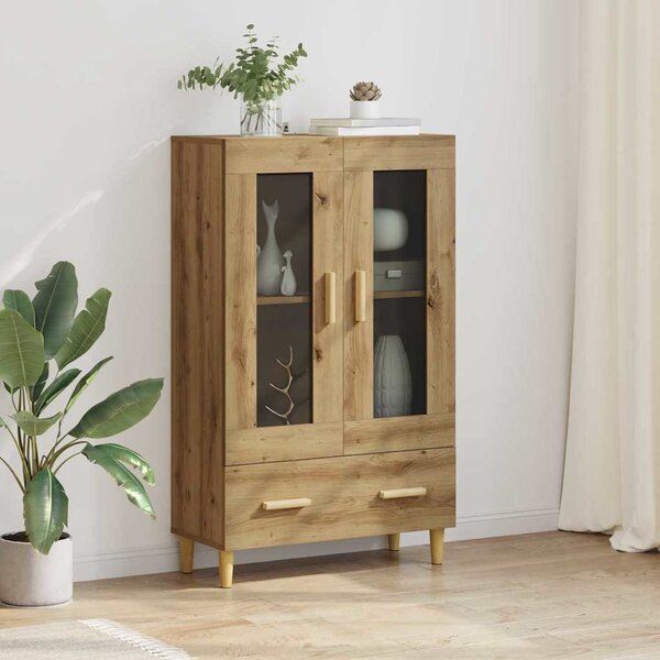 VidaXL Magasfiú fiókkal Artisan tölgy 70 x 31 x 115 cm Faanyag
