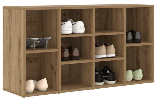 Cipőpad polcokkal kézműves tölgy 103 x 30 x 54.5 cm Faanyag