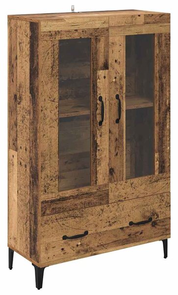 Magasfiú fiókkal Öreg fa 70 x 31 x 115 cm Műszaki fa és vas