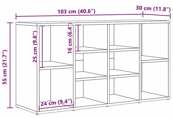 Cipőpad polcokkal Egyéb Régi fa 103 x 30 x 54.5 cm Faanyag