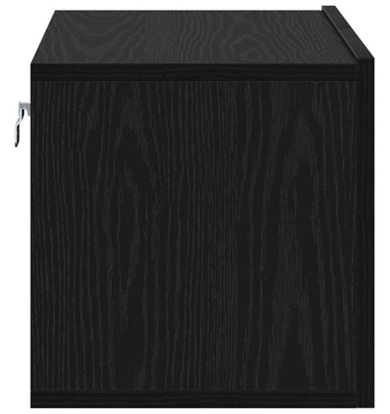 TV szekrény 3 pcs Fekete 60 x 30 x 30 cm Faanyag