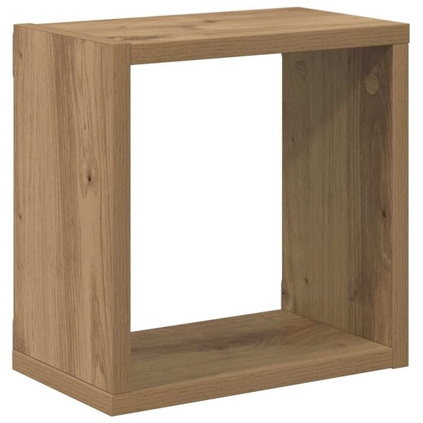 Fali Polcok 2 pcs kézműves tölgy 26 x 15 x 26 cm Faanyag