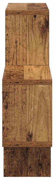 Falpolc polcokkal tárolóval Régi fa 82 x 15 x 51 cm Faanyag