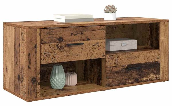 TV szekrény fiókkal Öreg fa 100 x 35 x 40 cm Faanyag