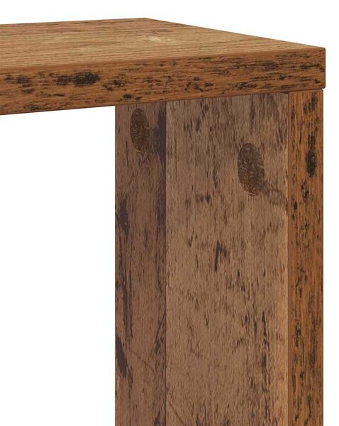 Fali Polcok polcokkal 2 pcs Régi fa 26 x 15 x 26 cm Faanyag