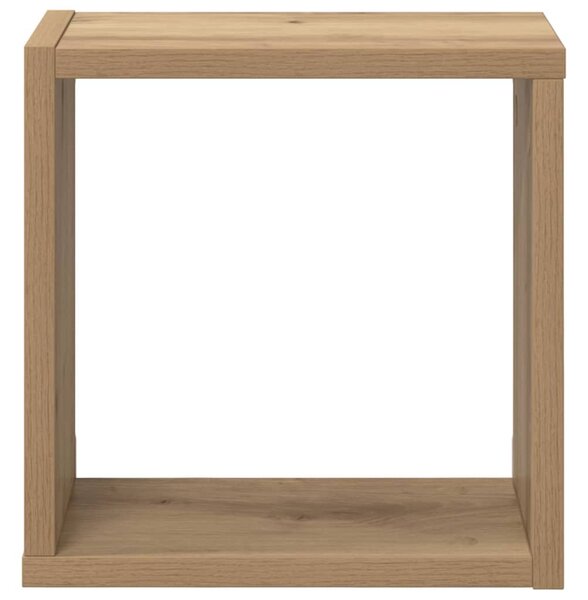 Fali Polcok 2 pcs kézműves tölgy 26 x 15 x 26 cm Faanyag