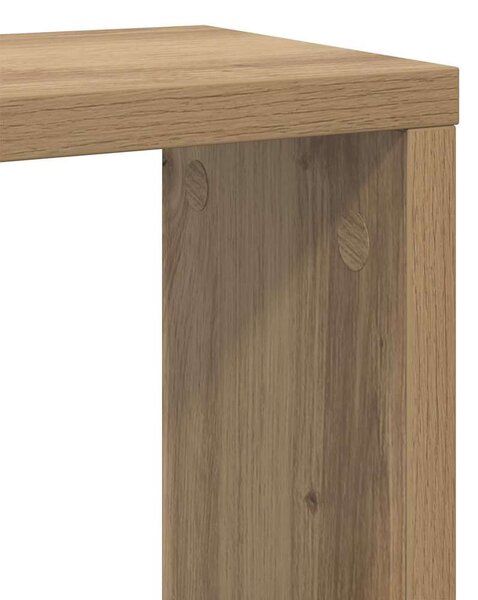 Fali Polcok 2 pcs kézműves tölgy 26 x 15 x 26 cm Faanyag