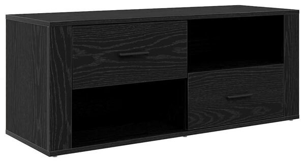 TV szekrény 100 x 35 x 40 cm Fekete tölgy Szerelt Fa