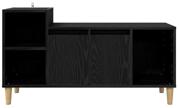 TV szekrény 100 x 35 x 55 cm Fekete tölgy Szerelt Fa