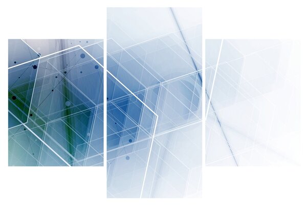 Kép - Geometriai formák (90x60 cm)