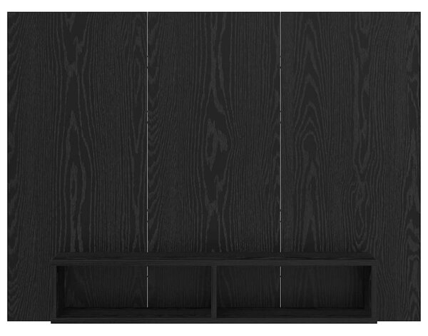 Fali TV Szekrény Musta tammi 120 x 23.5 x 90 cm Faanyag