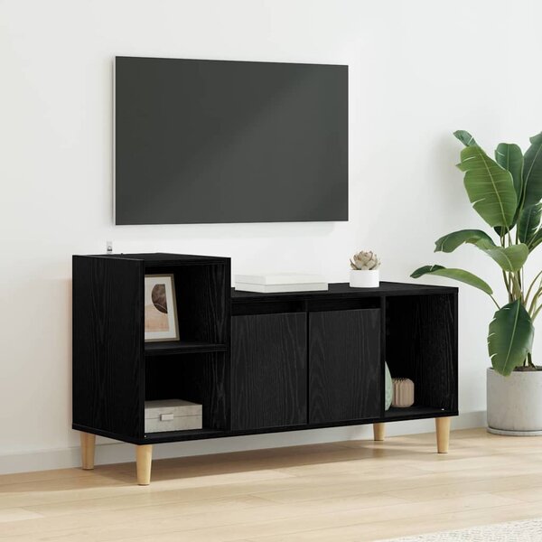 TV szekrény Fekete tölgy 100 x 35 x 55 cm Faanyag